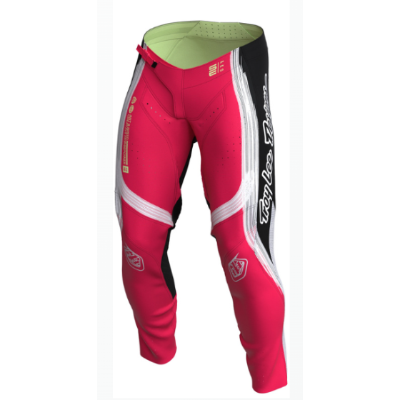 Мотокрос брич TROY LEE DESIGNS SE Pro Stripes Pants - Infra Red/Black