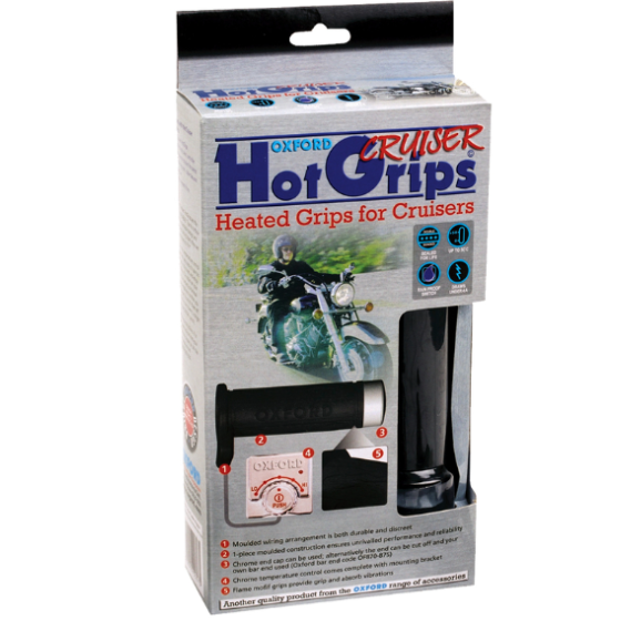 OXFORD Hotgrips Essential Cruiser с хромиран превключвател