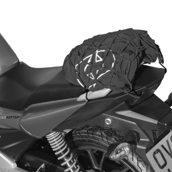 Светлоотразителна мрежа за багаж OXFORD, черна