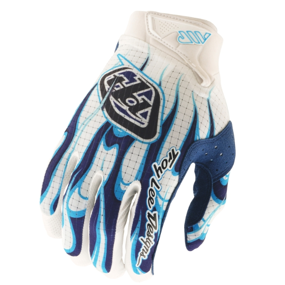 Мотокрос ръкавици TROY LEE DESIGNS Air - Torched White/Blue