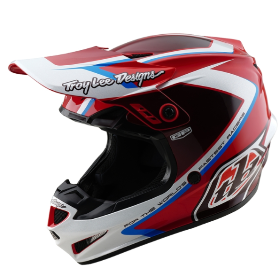 Детска мотокрос каска TROY LEE DESIGNS GP Shutter - Red/White