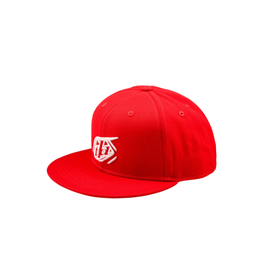 Шапка TROY LEE DESIGNS Flat Bill Snapback Badge - RED