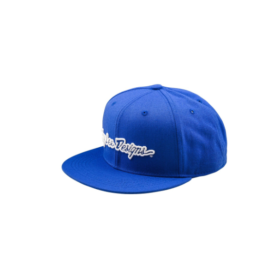 Шапка TROY LEE DESIGNS Flat Bill Snapback Signature - BLUE