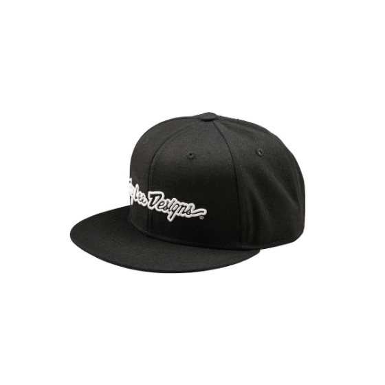 Шапка TROY LEE DESIGNS Flat Bill Snapback Signature - BLACK