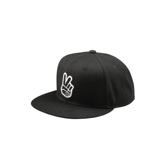 Шапка TROY LEE DESIGNS Flat Bill Snapback Peace - BLACK