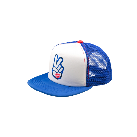 Шапка TROY LEE DESIGNS Trucker Snapback Peace Out - BLUE