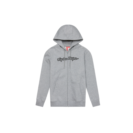Суитшърт TROY LEE DESIGNS Zip Up Signature - Gray Heather