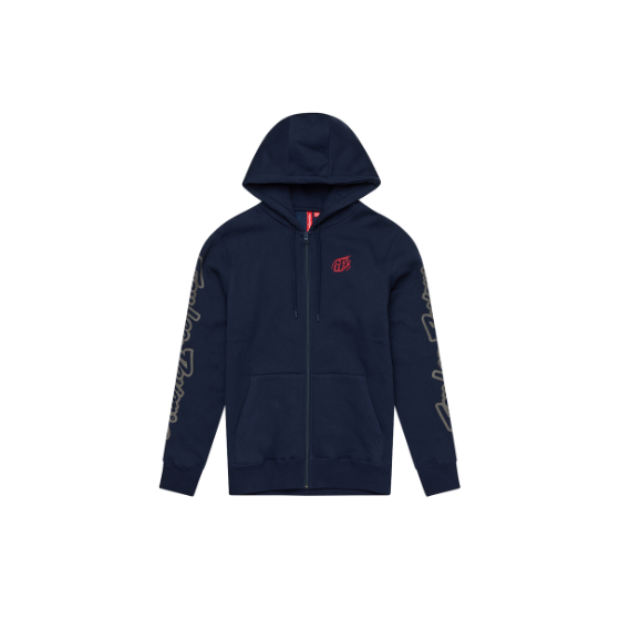 Суитшърт TROY LEE DESIGNS Zip Up Branded - Navy