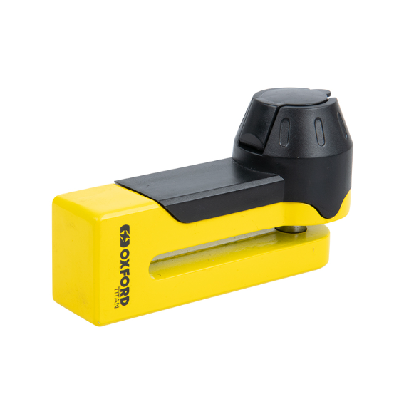 OXFORD Титан дискова ключалка ø10 мм - жълта