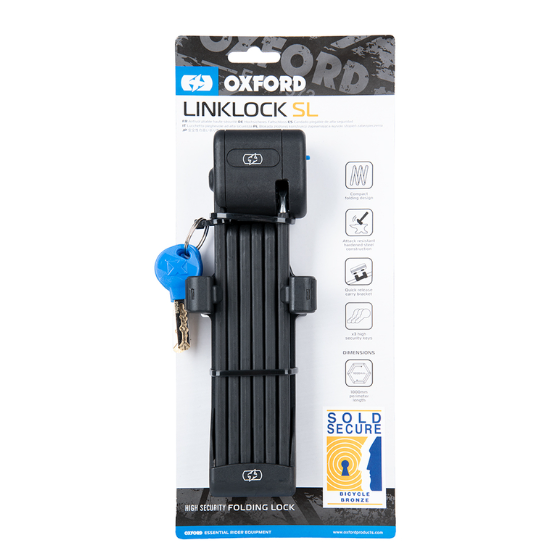 Сгъваема ключалка OXFORD LinkLock SL