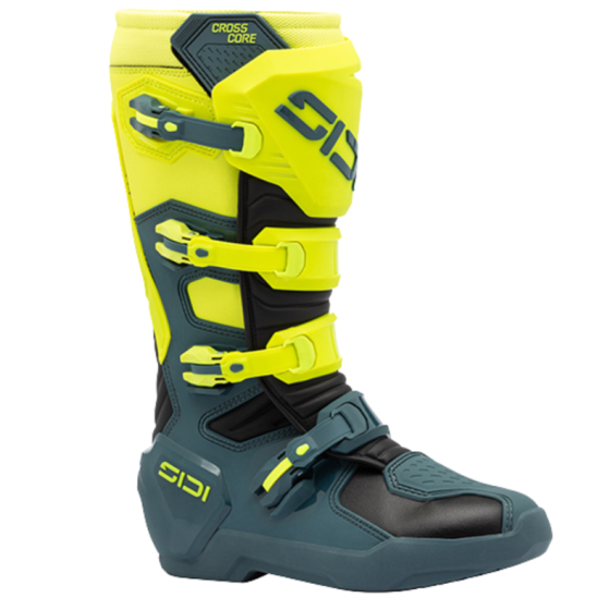 Мотокрос ботуши SIDI CROSSCORE Petrol Yellow Fluo