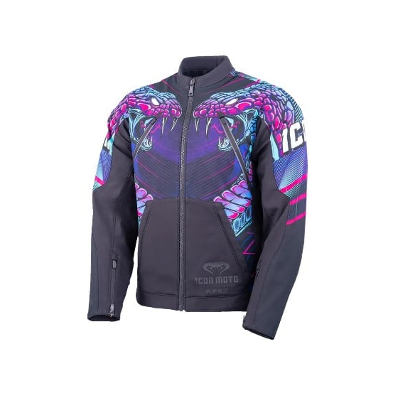 Мото яке ICON Synthwave Merc3 Lazer Cobra™ BK