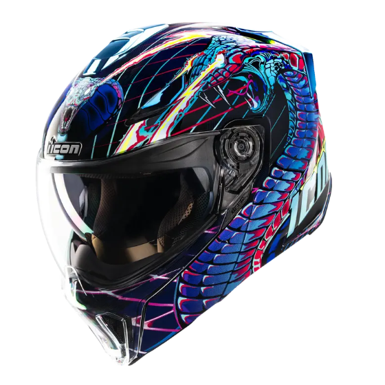 Отваряема каска ICON Threshold™ Synthwave Lazer Cobra Modular