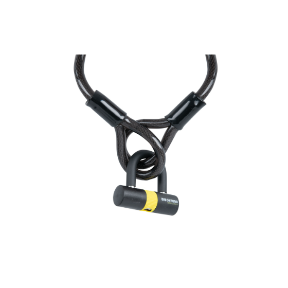Кабелна ключалка OXFORD Loop Lock 15 мм x 2,0 м + мини скоба
