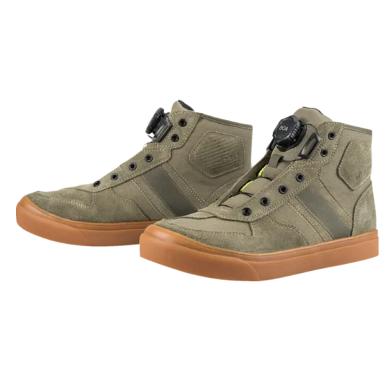 Мото кецове ICON Hooligan AF OLIVE