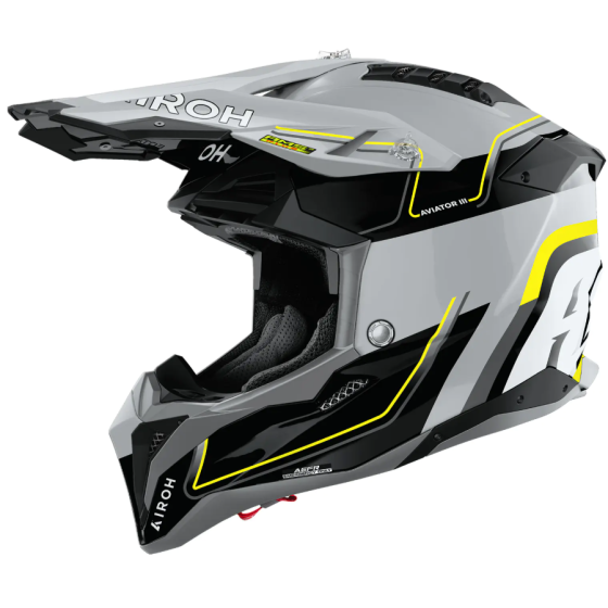 Каска AIROH AVIATOR 3 LEADER YELLOW GLOSS