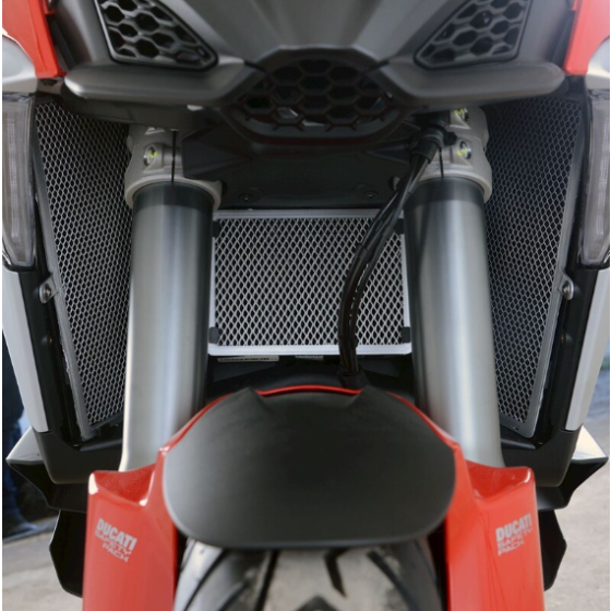 Протектор за радиатор R&amp;G RACING Radiator Guard Red - Ducati Multistrada V4S