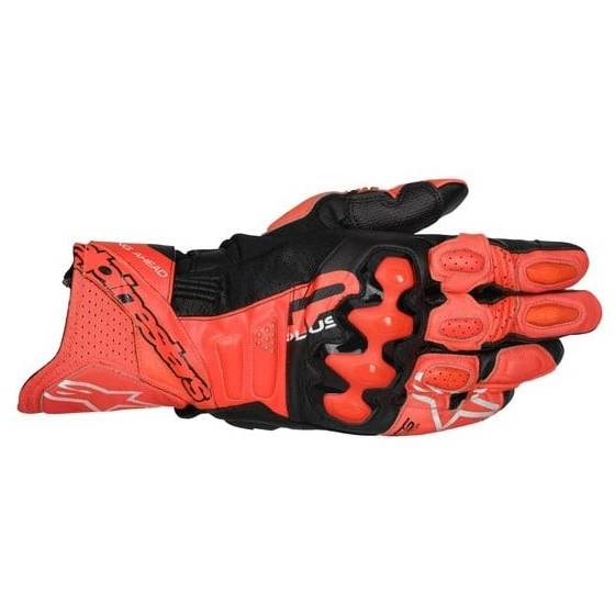 Кожени ръкавици ALPINESTARS GP+ R V3 LTHR RED Fluo