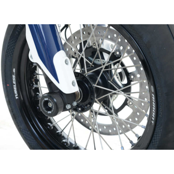 Краш тапи за ост R&amp;G RACING Fork Protector Black Husqvarna 701 Supermoto