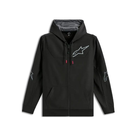 Мото суитшърт ALPINESTARS HOODIE ZIP SESSIONS V3 BLACK/GRAY