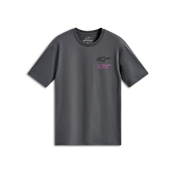 Тениска ALPINESTARS SS CSF POP HELMET CHARCOAL