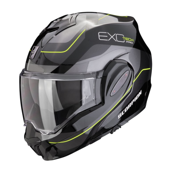Модуларна каска SCORPION Exo-Tech Evo Pro Commuta black/yellow