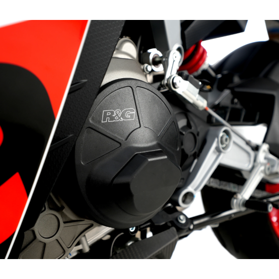 Комплект протектори за двигател R&amp;G RACING Pro Engine Case Protection Covers (Set 2 pieces) - Black Aprilia RS660 / Tuono660 / Tuareg
