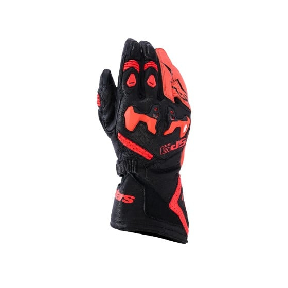 Кожени ръкавици ALPINESTARS SP-9 BLACK/RED FLUO