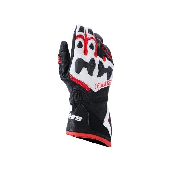 Кожени ръкавици ALPINESTARS SP-9 BLACK/WHITE/RED