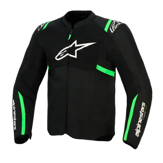 Текстилно мото яке ALPINESTARS T-SPS AIR V2 BLACK/FLUO GREEN