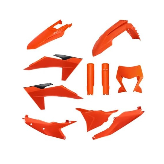 Комплект пластмаси POLISPORT Full Plastic Kit EXC/EXCF 24-25 ORANGE