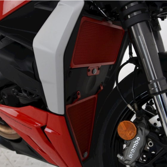 Протектор за радиатор R&amp;G RACING Radiator Guard RED Ducati Streetfighter V2 22-24