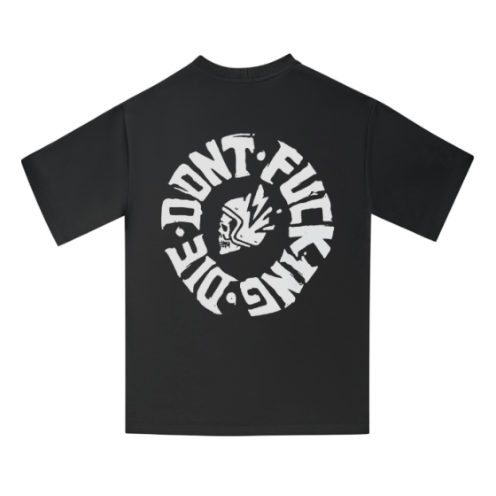 Тениска PANDO MOTO LUKE DON’T DIE BLACK – Oversized