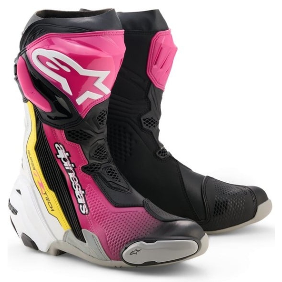 Ботуши ALPINESTARS SUPERTECH R V2 Black/Pink/White/Yellow