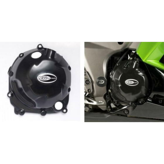 Протектор за двигател R&amp;G RACING Right Crankcase Protection Cover Black Kawasaki Z1000/SX