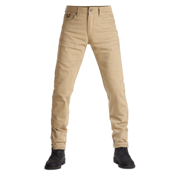 Мото дънки PANDO MOTO ROBBY BEIGE - Slim-fit Cordura®