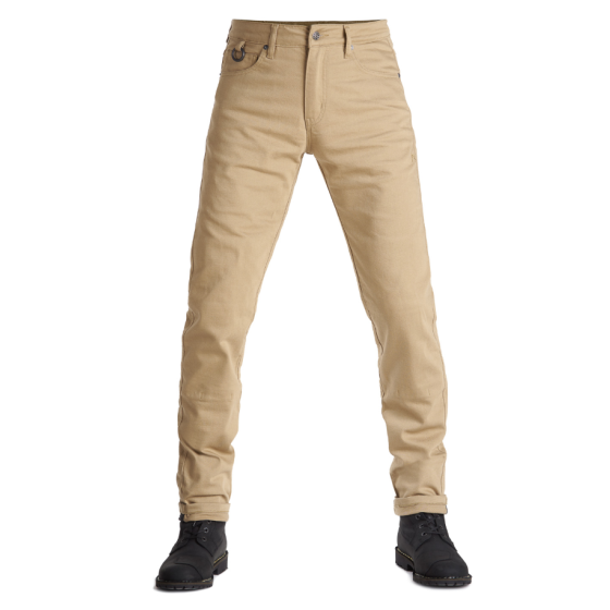 Мото дънки PANDO MOTO ROBBY BEIGE - Slim-fit Cordura® - LONG