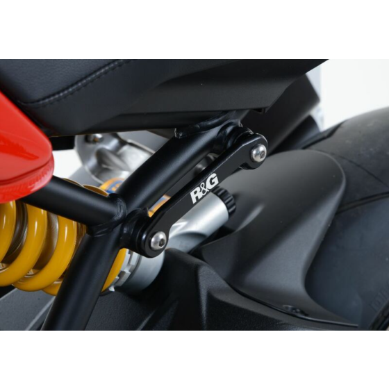 Плоча R&amp;G RACING Black Left Rear Footrest Plate Ducati Monster 1200R 2016