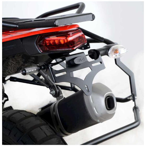 Стойка за номер R&amp;G RACING License Plate Holder - Black Yamaha Tenere 700 19-21