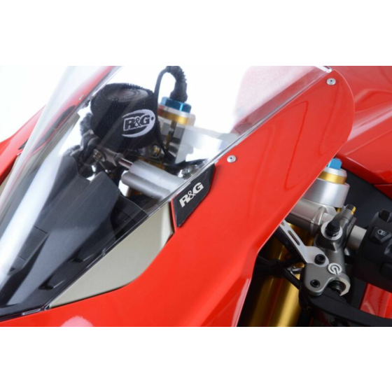 Плоча за огледала R&amp;G RACING Mirror Blanking Plate - Black Ducati Panigale V4 18-22