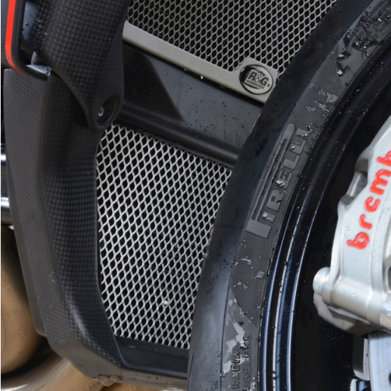 Протектор за маслен радиатор R&amp;G RACING Oil Cooler Guard Titanium - MV Agusta Brutale 1000 RR 20-21