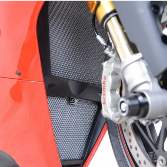 Протектор за радиатор R&amp;G Racing Radiator guard Titanium - Ducati Panigale V4 1100 20-24