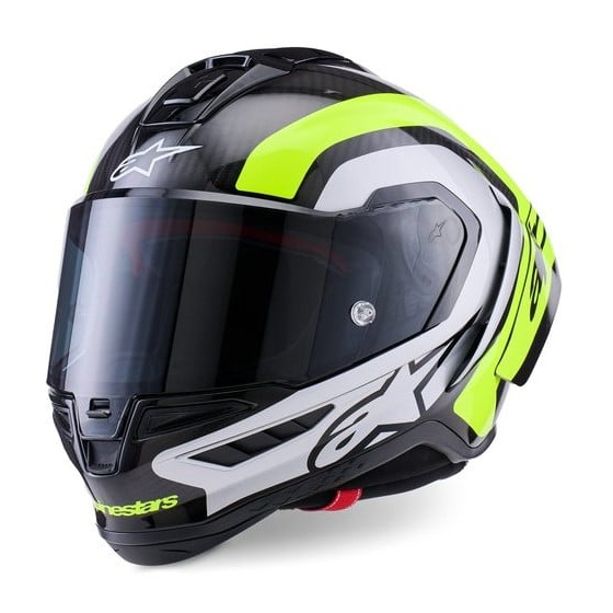 Каска ALPINESTARS Supertech R10 Arius Black/Silver/ Fluo Yellow