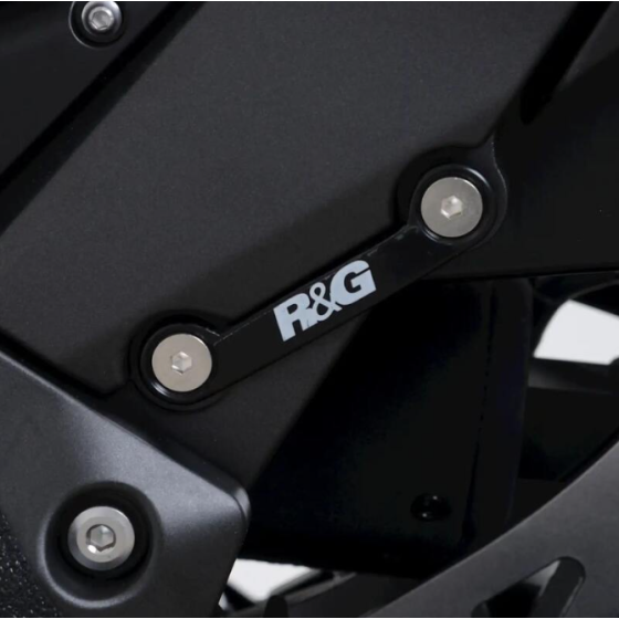 Плоча R&amp;G RACING Left Rear Foot Rest Blanking Plate Black Kawasaki Ninja 1000 SX 20-24