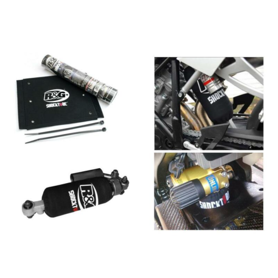 калъф за амортисьор R&amp;G RACING Shocktube Black 20,3x24,1