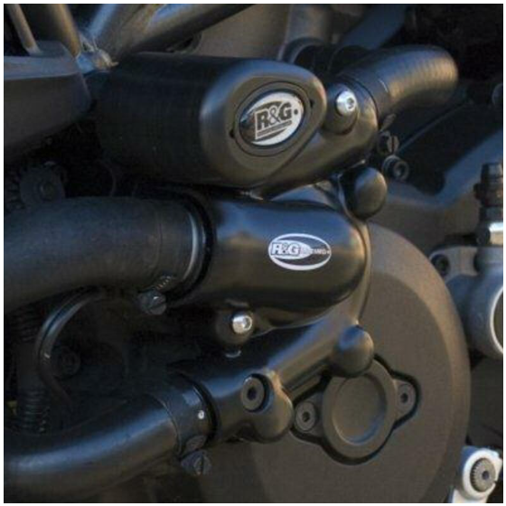 Протектор за двигател R&amp;G RACING (Water Pump) Left Crankcase Protection Cover Black Ducati