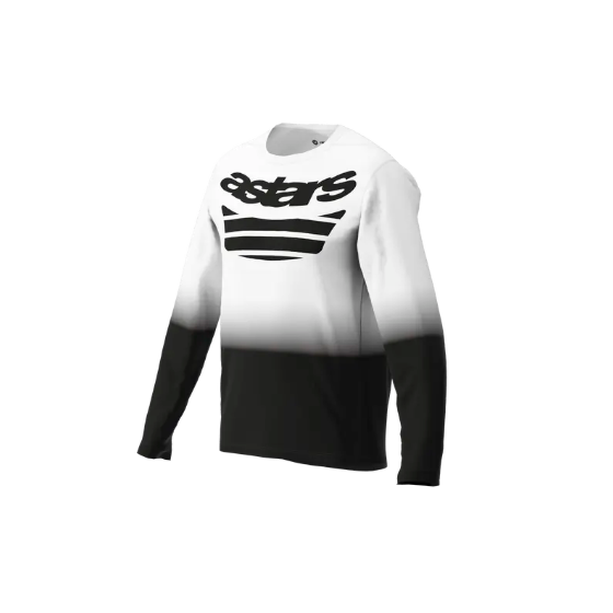 Вело джърси ALPINESTARS LS A-DURA ASTARS 2.0 WHITE/BLACK