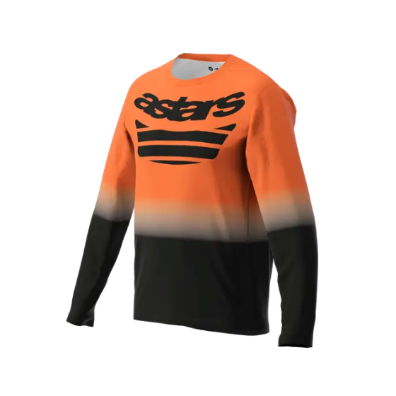 Вело джърси ALPINESTARS LS A-DURA ASTARS 2.0 ORANGE/BLACK