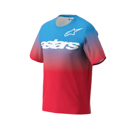 Вело тениска ALPINESTARS SS A-DURA ASTARS 2.0 RED/BRIGHT BLUE