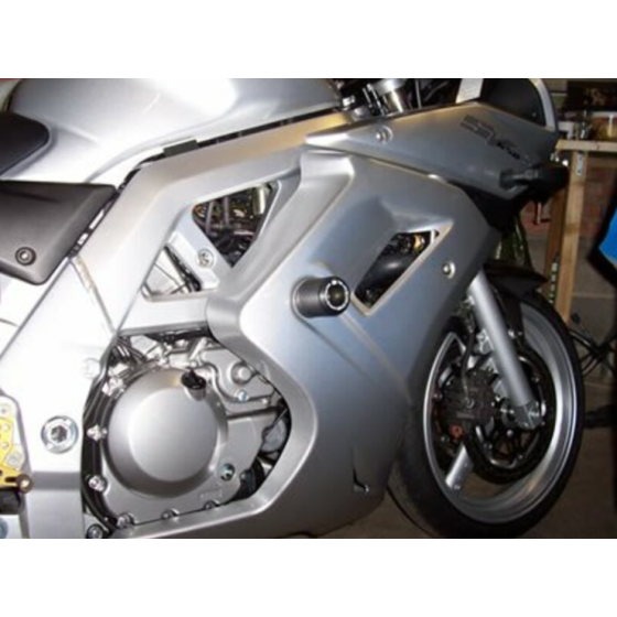 Краш тапи R&amp;G RACING Classic Crash Protectors (swingarm pivot mount) Black Suzuki SV650 Full Faired 03-12
